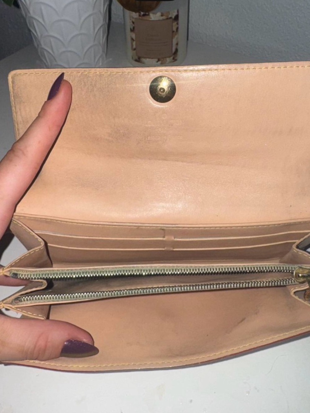 Louis Vuitton Cream Multicolor Monogram Long Wallet - Picture 2 of 2